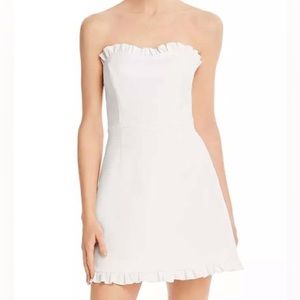 White French Connection Strapless Mini Dress